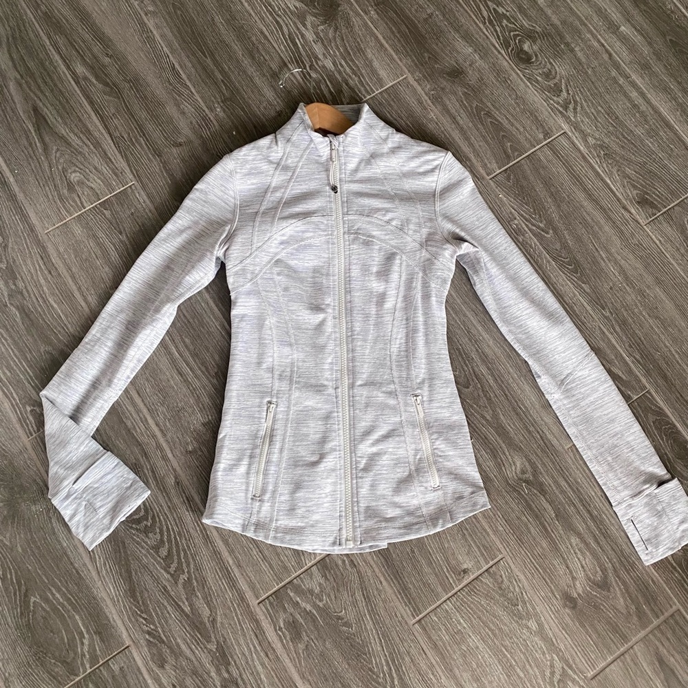 Lululemon Define Jacket  Wee Are From Space Ice Grey Alpine White Size 4
